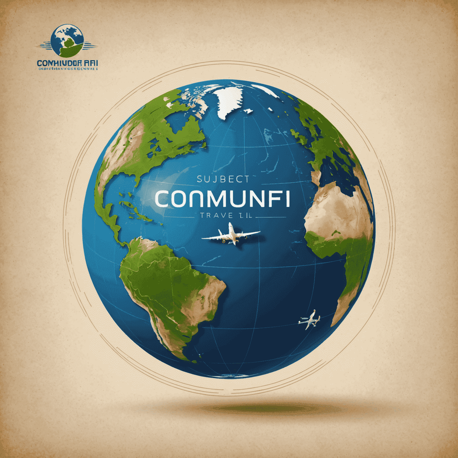 Compaundfi Travel logo - A stylized globe with the company name