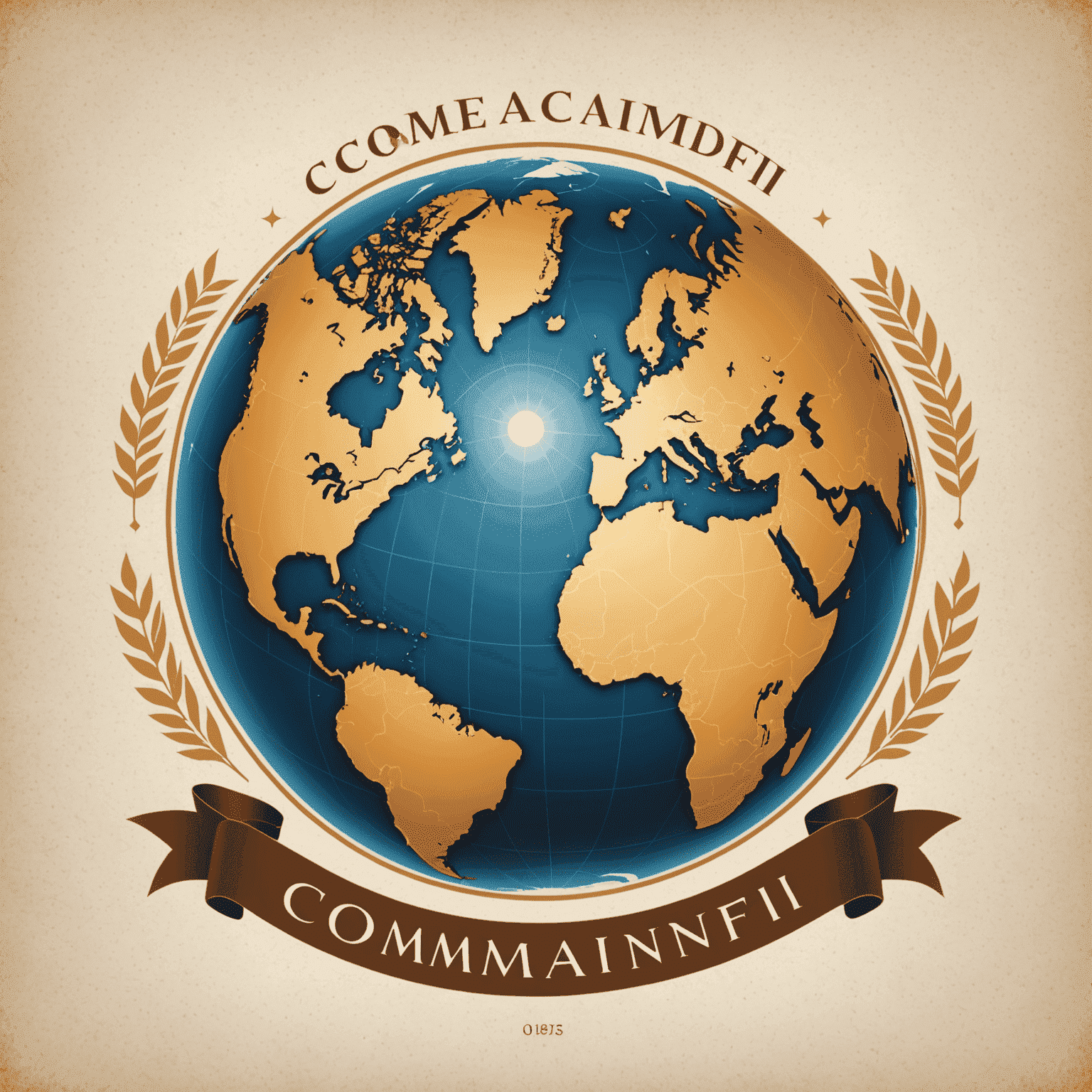 Compaundfi Travel logo - A stylized globe with the company name