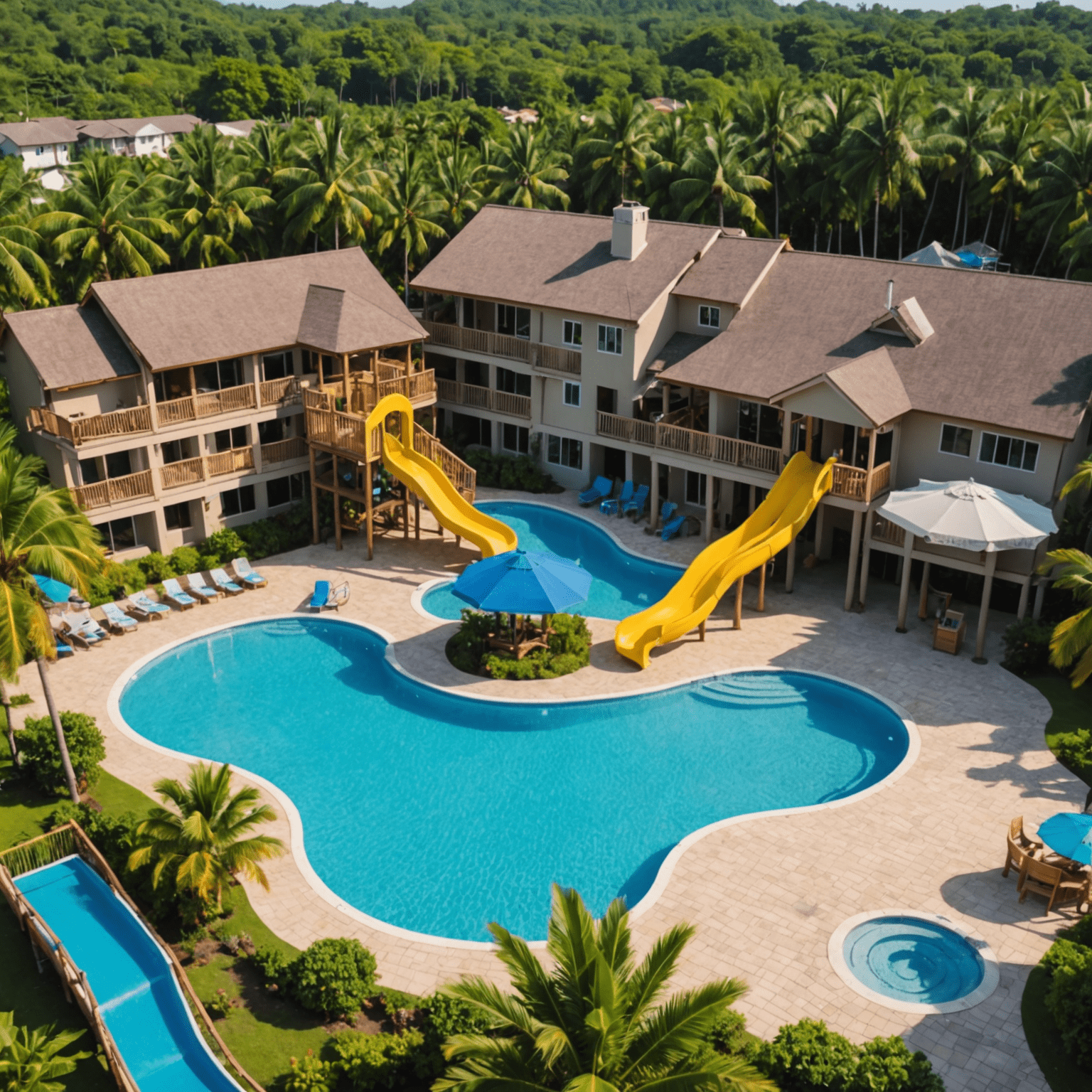 Family-friendly resort with kids' pool, playground, and spacious rooms