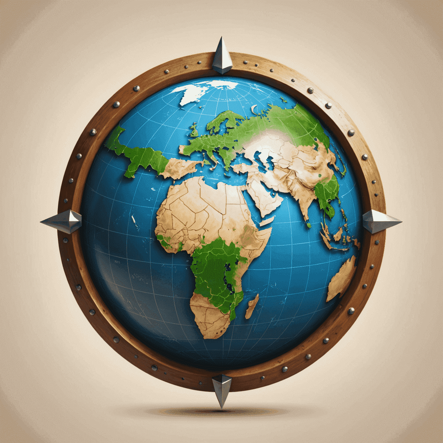 Shield icon overlaying a globe, symbolizing travel insurance protection